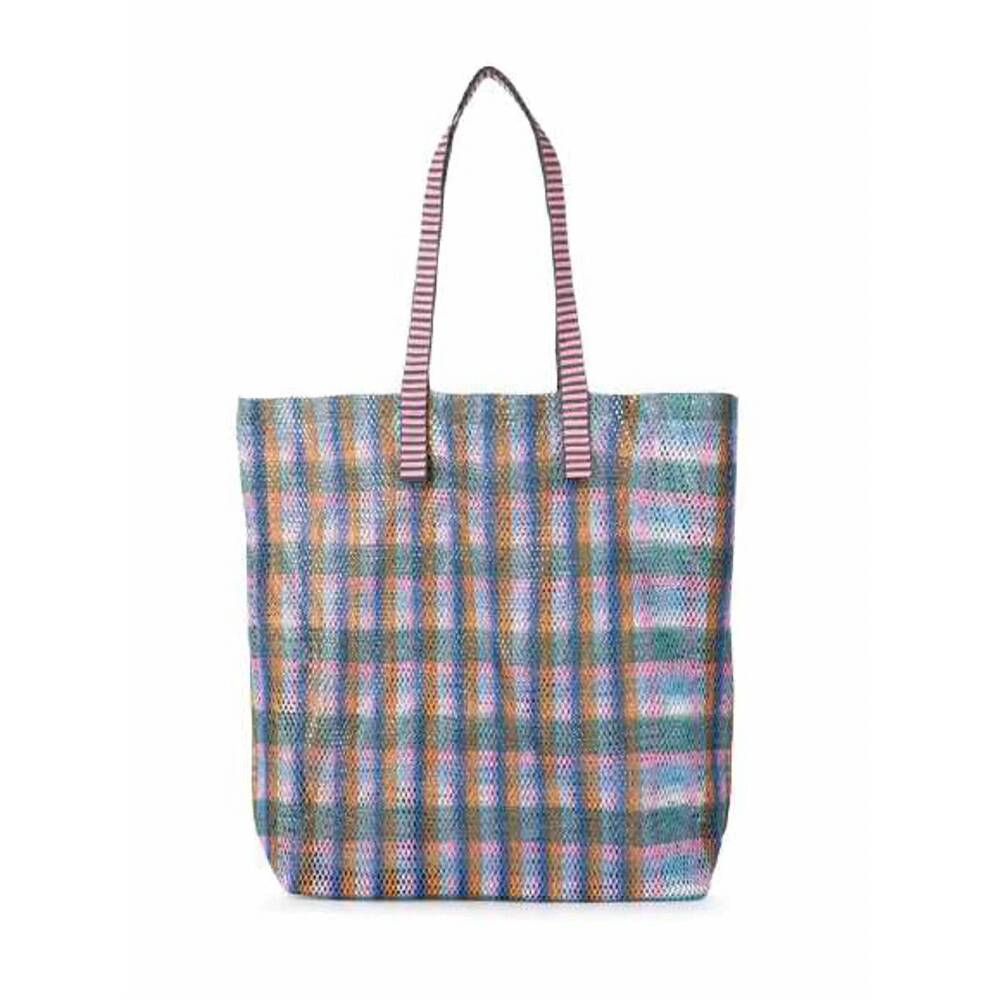 NEW EPICE women's grande 90s dream tote bag in pink plaid